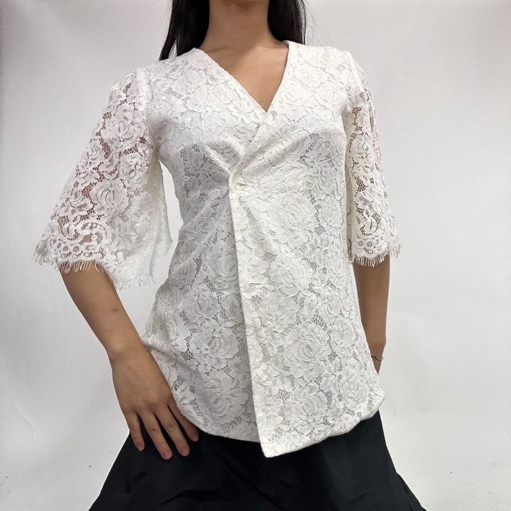 90s  style lace jacket blazer